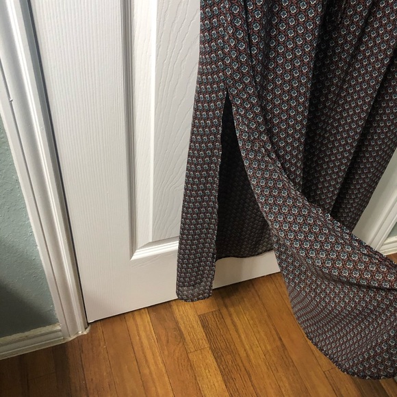 Daniel Rainn Pattern Split Maxi Dress - Picture 7 of 11